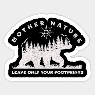 Woodland Bear Sticker